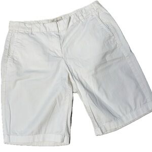 J Crew Bermuda Shorts White Sz 2